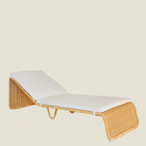 Menorca Natural Sun Bed with Cushion - Home and Soul