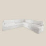 Miguel Luxury Cloud Feather 5 Seater Corner Sofa in White Cotton Linen