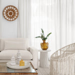 Milly Concrete Side Table White - Home and Soul Dubai