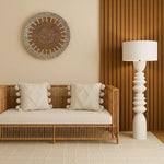Modern Floor Lamp La Calla with White Concrete Base - Home and Soul