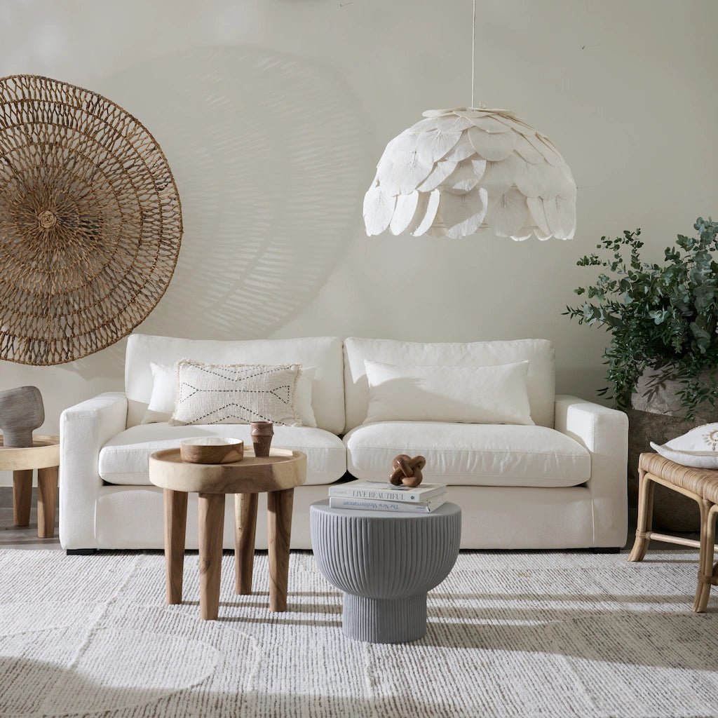 Table in Grey Monet Round Concrete Side - Home and Soul