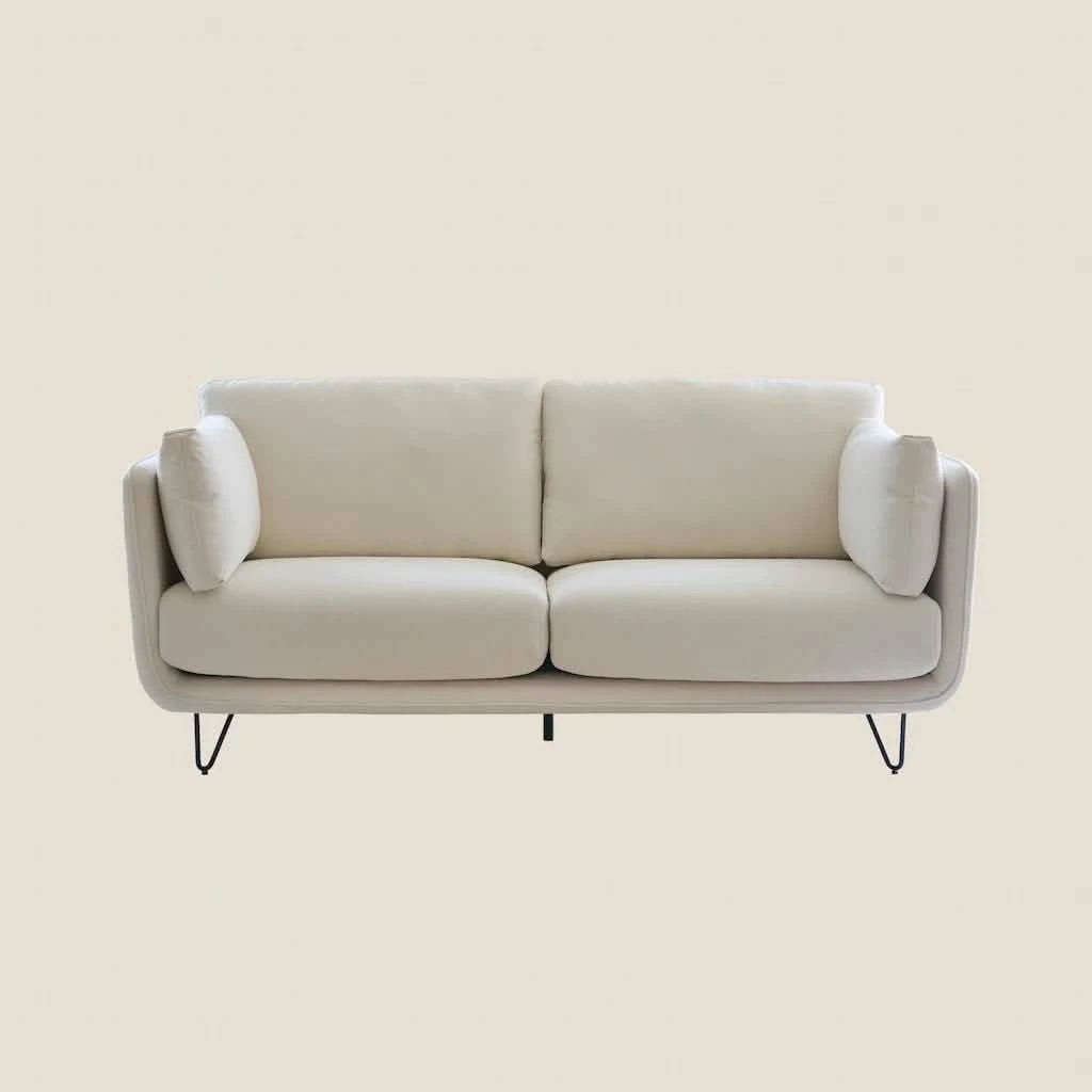 White Two Seater Sofa Munich