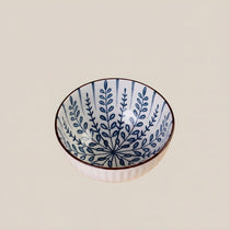 Mykonos Ceramic Blue and White Bowl - Home and Soul