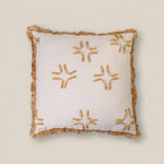 Naia White Cushion with Fringe - Home and Soul