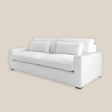 Nathalie Feather 2 Seater Cloud Sofa in White Cotton Linen