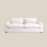 Nathalie Luxury Feather 2 Seater Cloud Sofa in White Cotton Linen