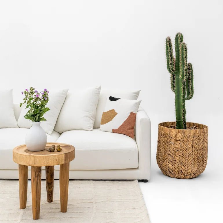 Natural Water Hyacinth Basket - Home and Soul