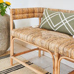 Buy Noah Organic Rattan Bench | Home and Soul