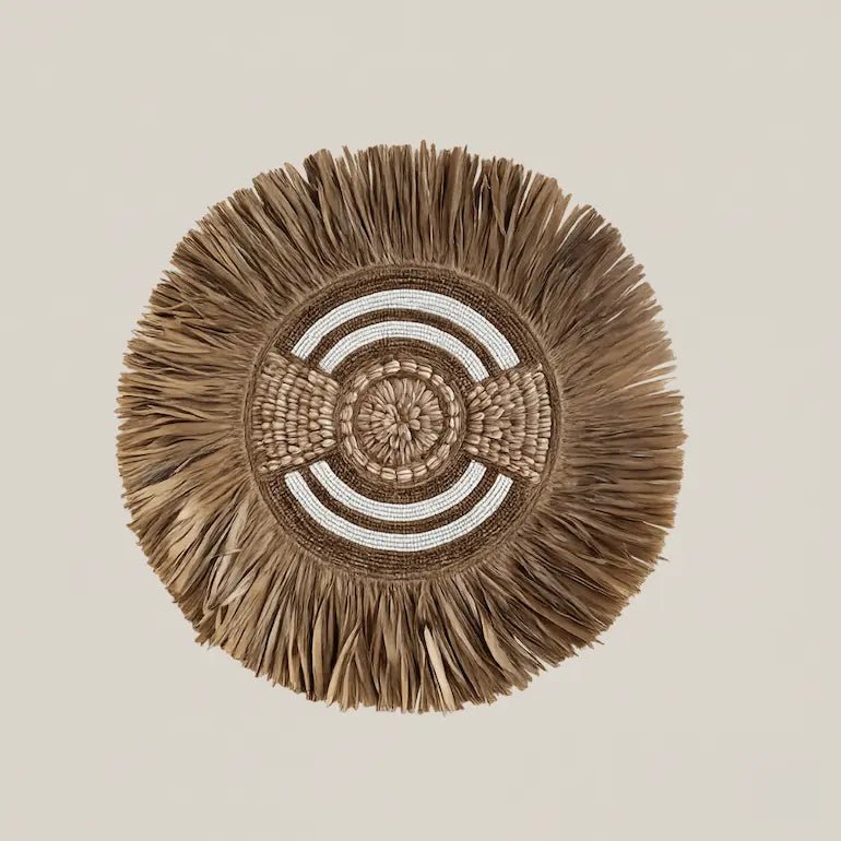 Nomad Round Raffia Wall Decor - Home and Soul
