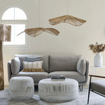 Olivia Rattan Side Table White - Home and Soul Dubai