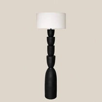 Concrete Floor Lamp Black Penelope - Home and Soul