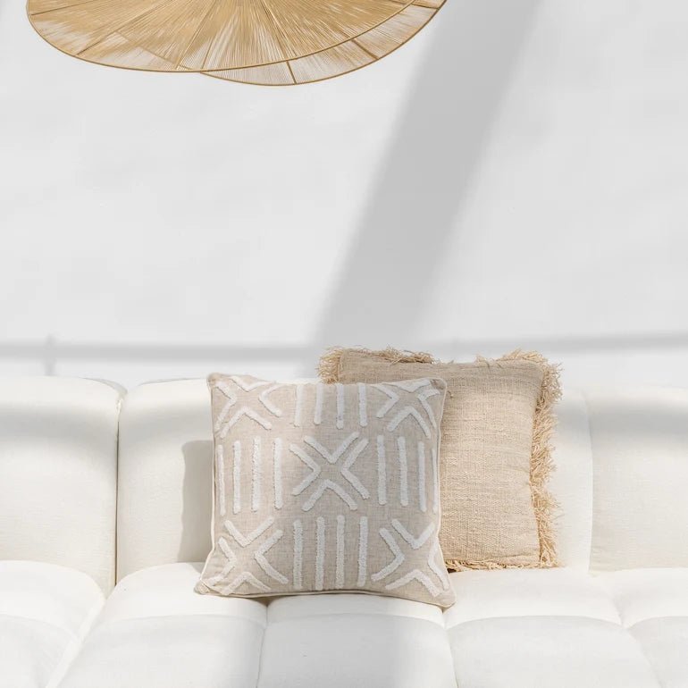 Purea White Cotton Cushions Cover 2 - Home and Soul