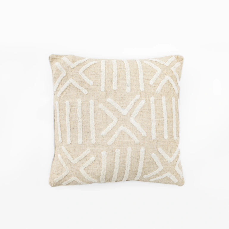 Purea White Cotton Cushion - Home and Soul