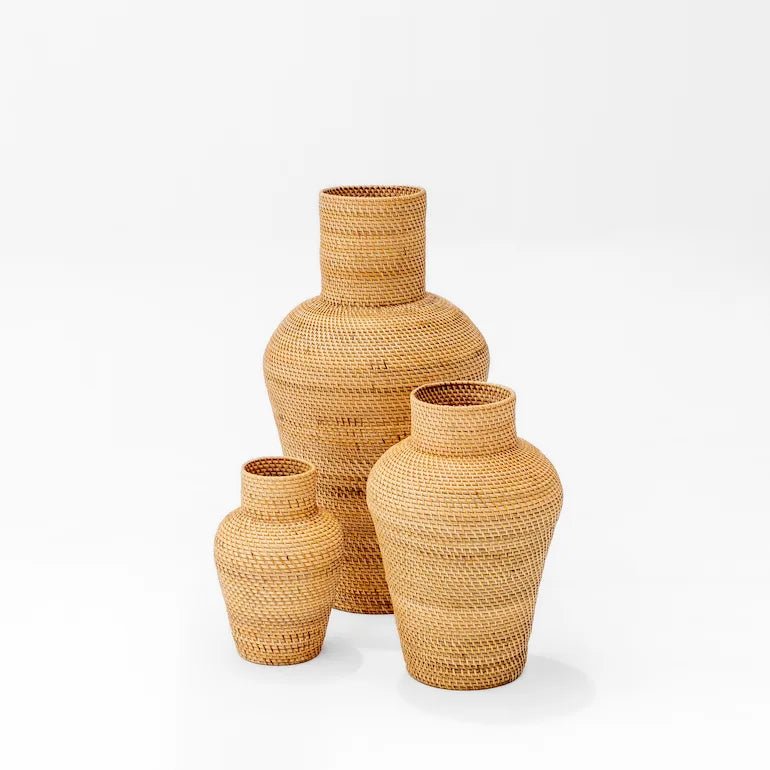 Rattan Vase Natural - Home and Soul