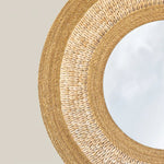 Round Wall Mirror Rope Beaded - Home and Soul