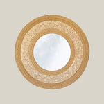 Rope Beaded Round Wall Mirror - Home and Soul