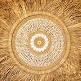 Wall Shell and Raffia Decor