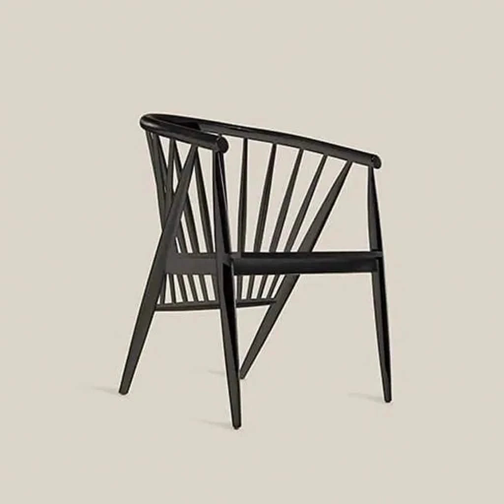 Serena Wooden Dining Chair Black
