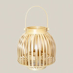 Small Bamboo Candle Lantern Natural - Home and Soul