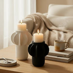 Candle Holder White Sonara - Home and Soul