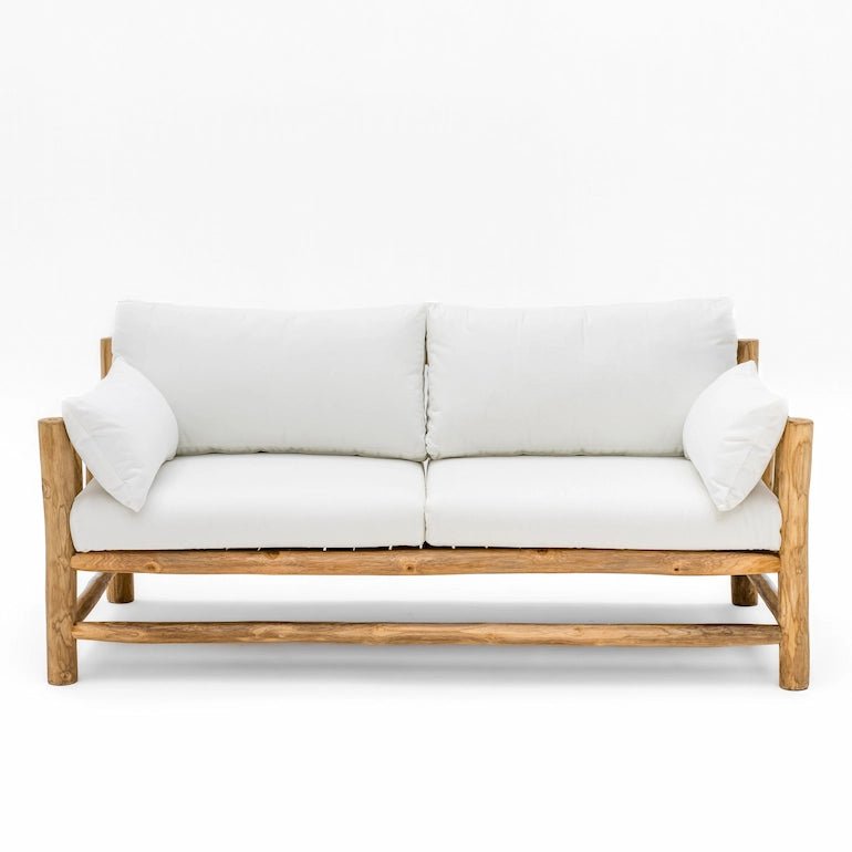 Sophia 2 Seater Outdoor Sofa in Natural Wood - Home and Soul