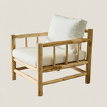 Sophia Outdoor Single Seater in Natural Wood