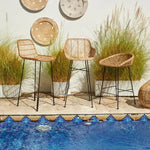 Eco-friendly Solana  rattan bar stool - Home and Soul