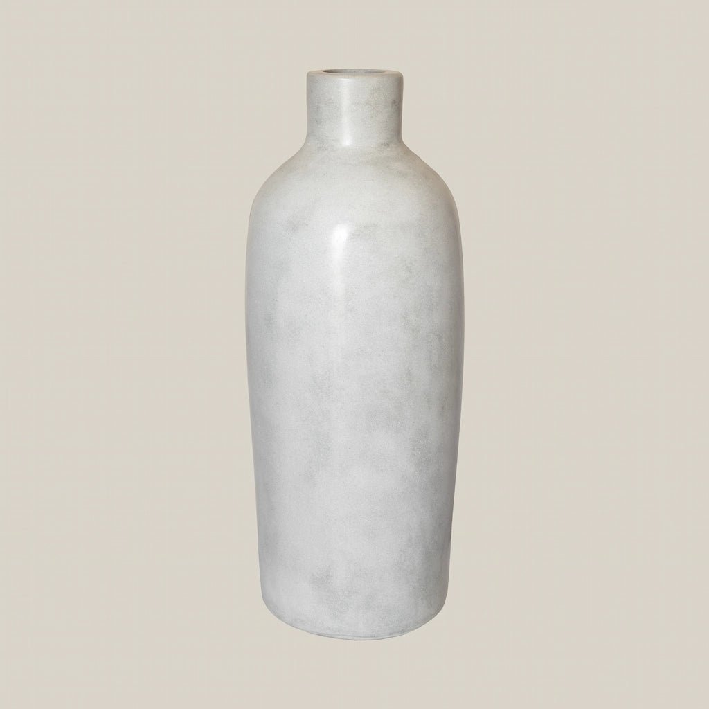 Tall Grey Floor Vase in Ceramic