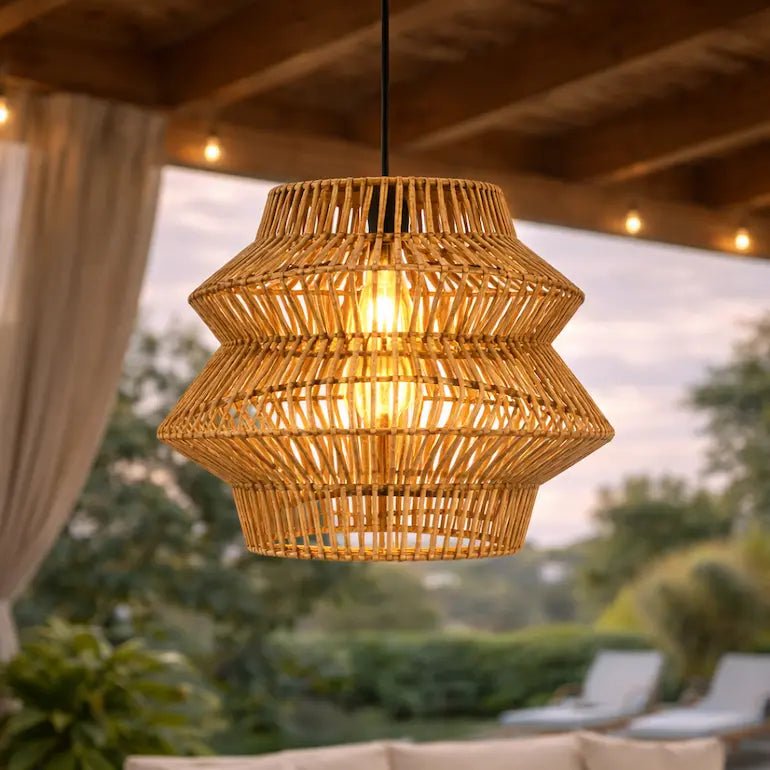 Rattan Pendant Light Valentina - Home and Soul