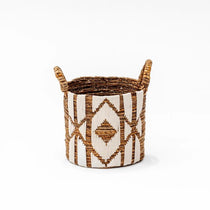 White Line Natural Basket Large - Home and Soul