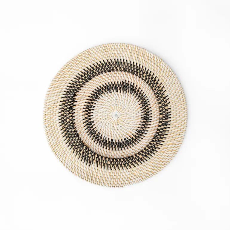 White Noir Rattan Wall Decor 35cm - Home and Soul