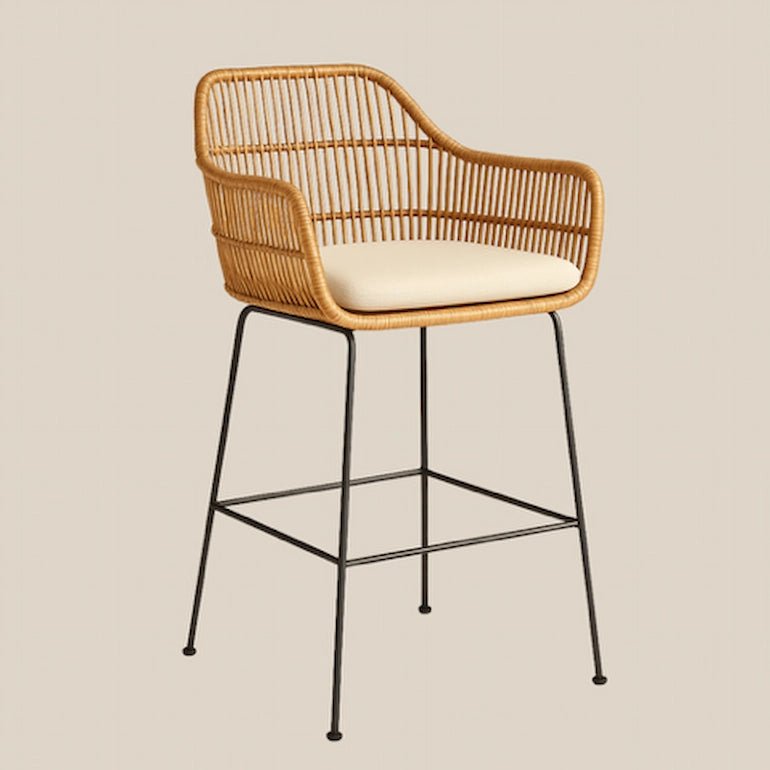 zagreb rattan bar stool