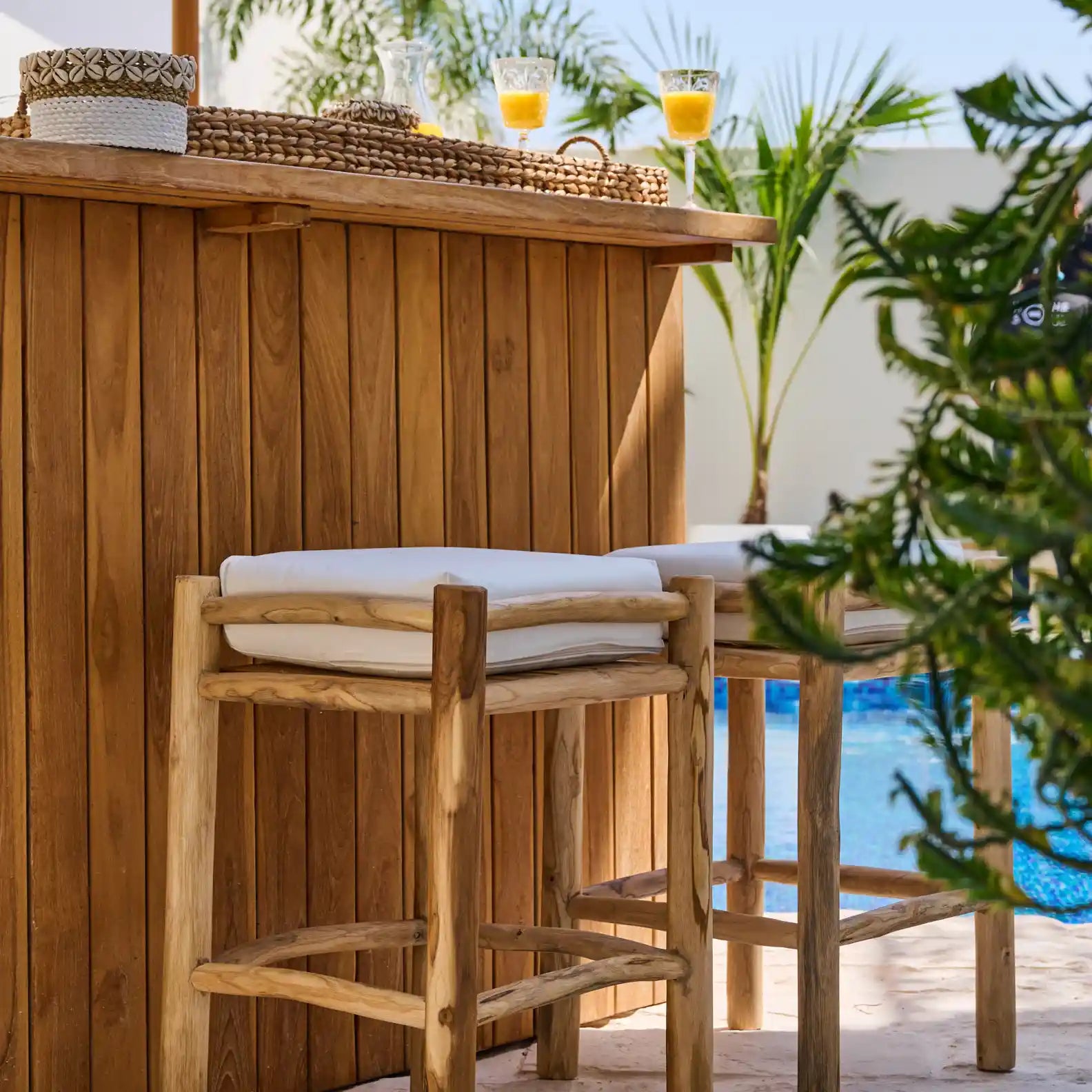 Adelia Outdoor Bar Stool - Home and Soul Dubai