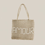 Amour Rattan Beach Bag