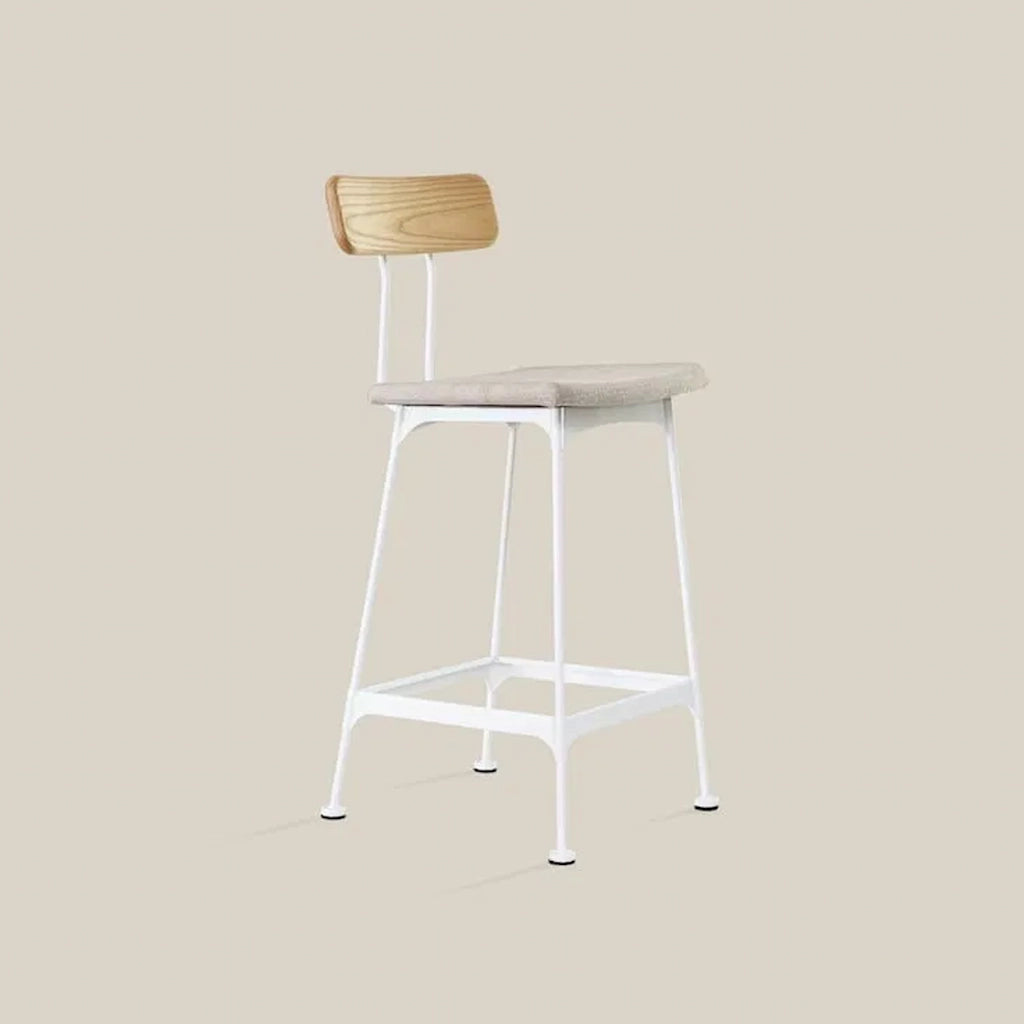 Amsterdam Bar Stool White Leg