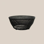 Mateo Rattan Coffee Table Black