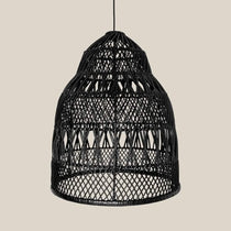 Beatriz Rattan Pendant Light Black - Home and Soul