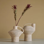 nova beige ceramic concrete vase