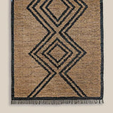 Bruno Diamond Pattern Jute Rug