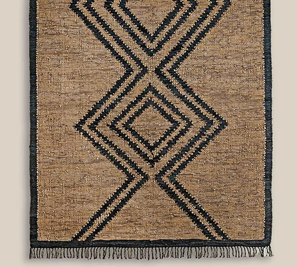 Bruno Diamond Pattern Jute Rug