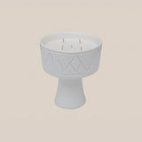 Ceramic Candle Holder White