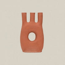 Ceramic Terracotta Candle Holder L - Home and Soul