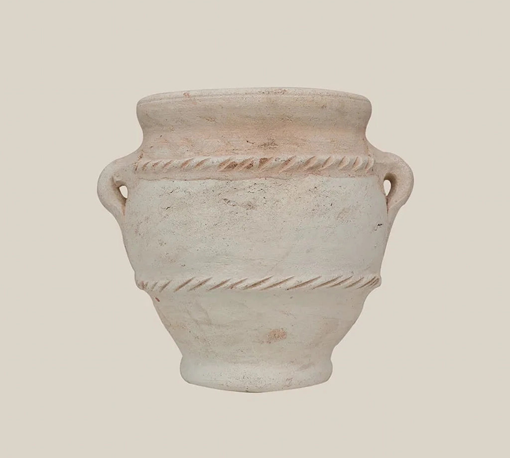 Ceramic Beige Vase L
