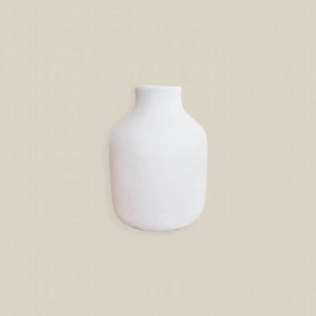 Eliana Ceramic Vase White S