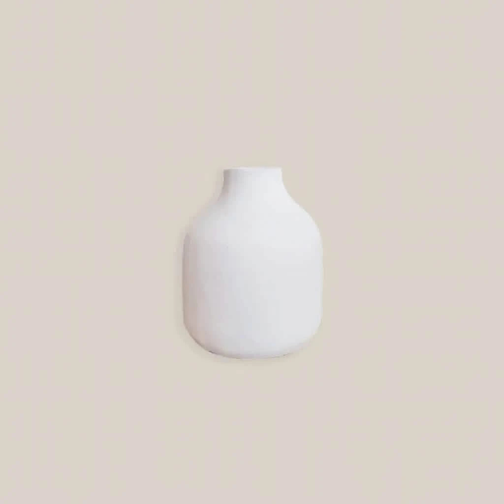 Eliana Ceramic Vase White XS