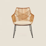 ella lounge outdoor rattan chair natural