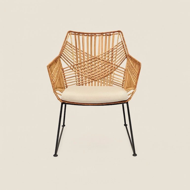 ella lounge outdoor rattan chair natural