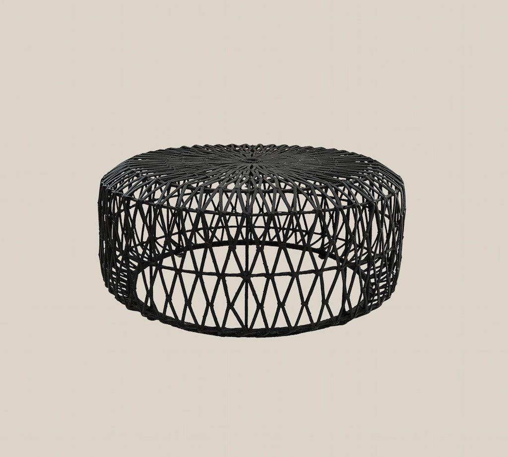 Estelle Black Rattan Coffee Table