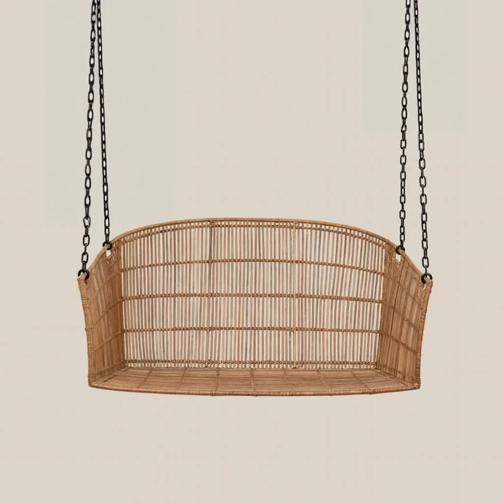 Natural Rattan Hanging Chair - Evora - For Indoor and Outdoor Spaces - Home and Soul Dubai