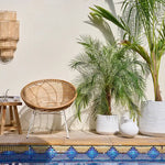 organic rattan chair for outdoor garden and balcony